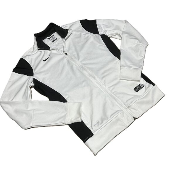 Nike Academy 14 Sideline Knit Dri-FIT Jacket White/Black Size Small Women's - Picture 4 of 16
